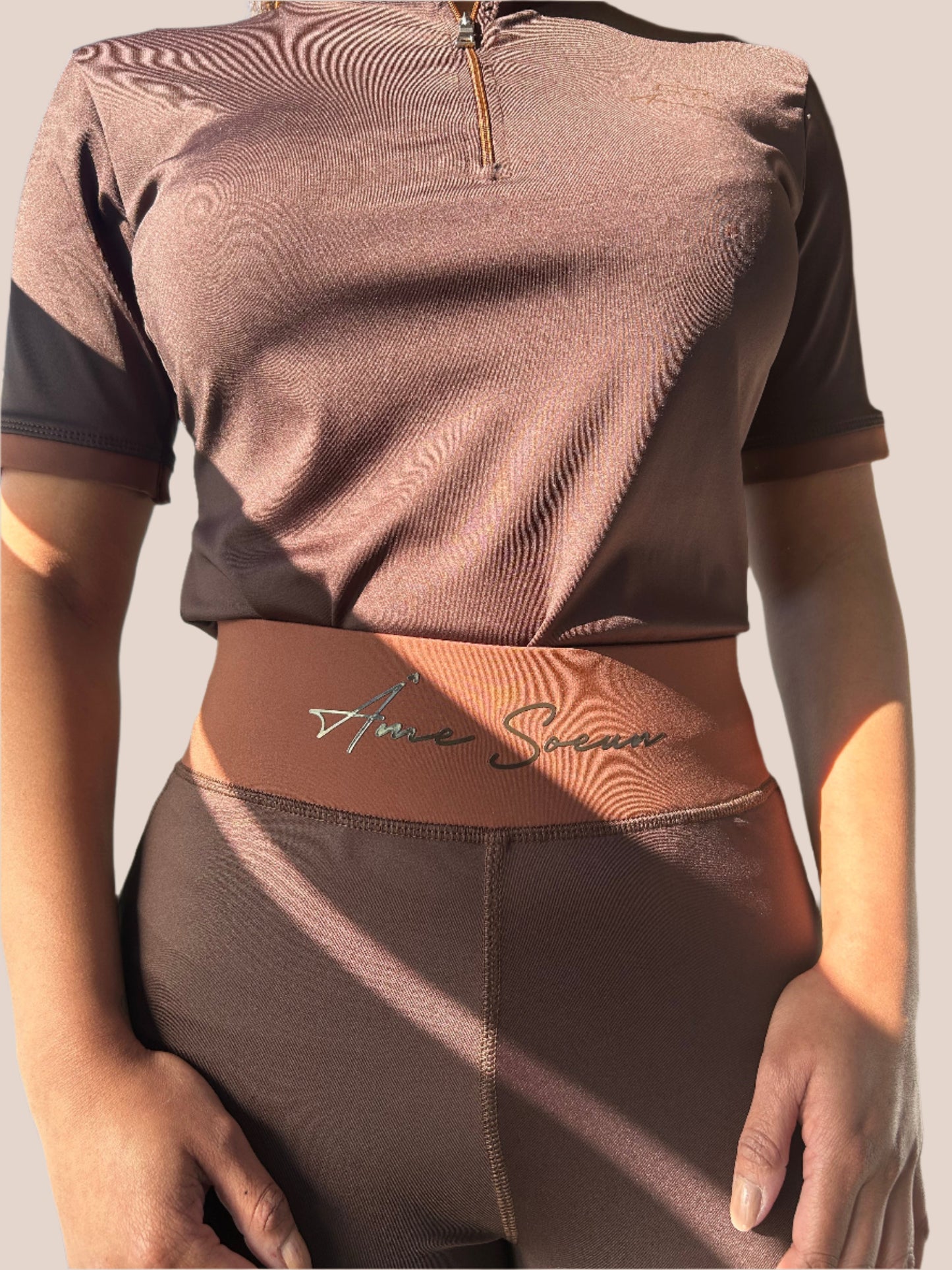 Cocoa High Waisted Riding Leggings - With Silicone Knee Grips